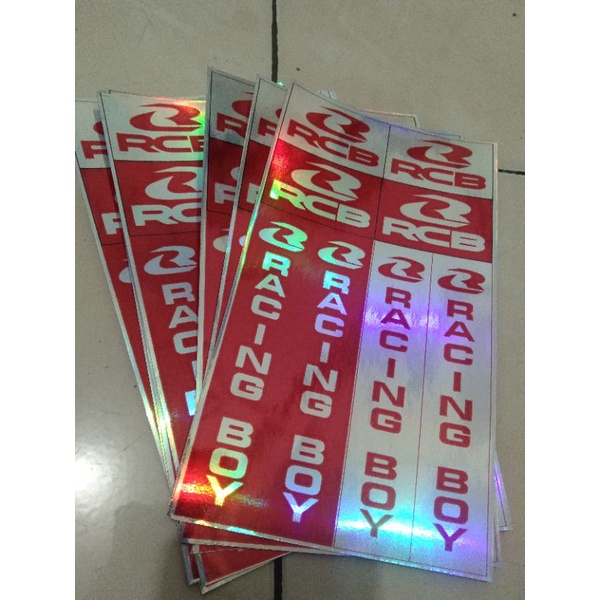 STIKER PACK STIKER RCB RACING BOY HOLOGRAM
