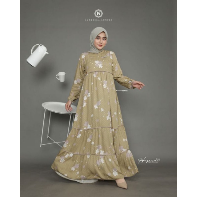 COD √ HAZEEMA DRESS ORI NADHEERA LUXURY