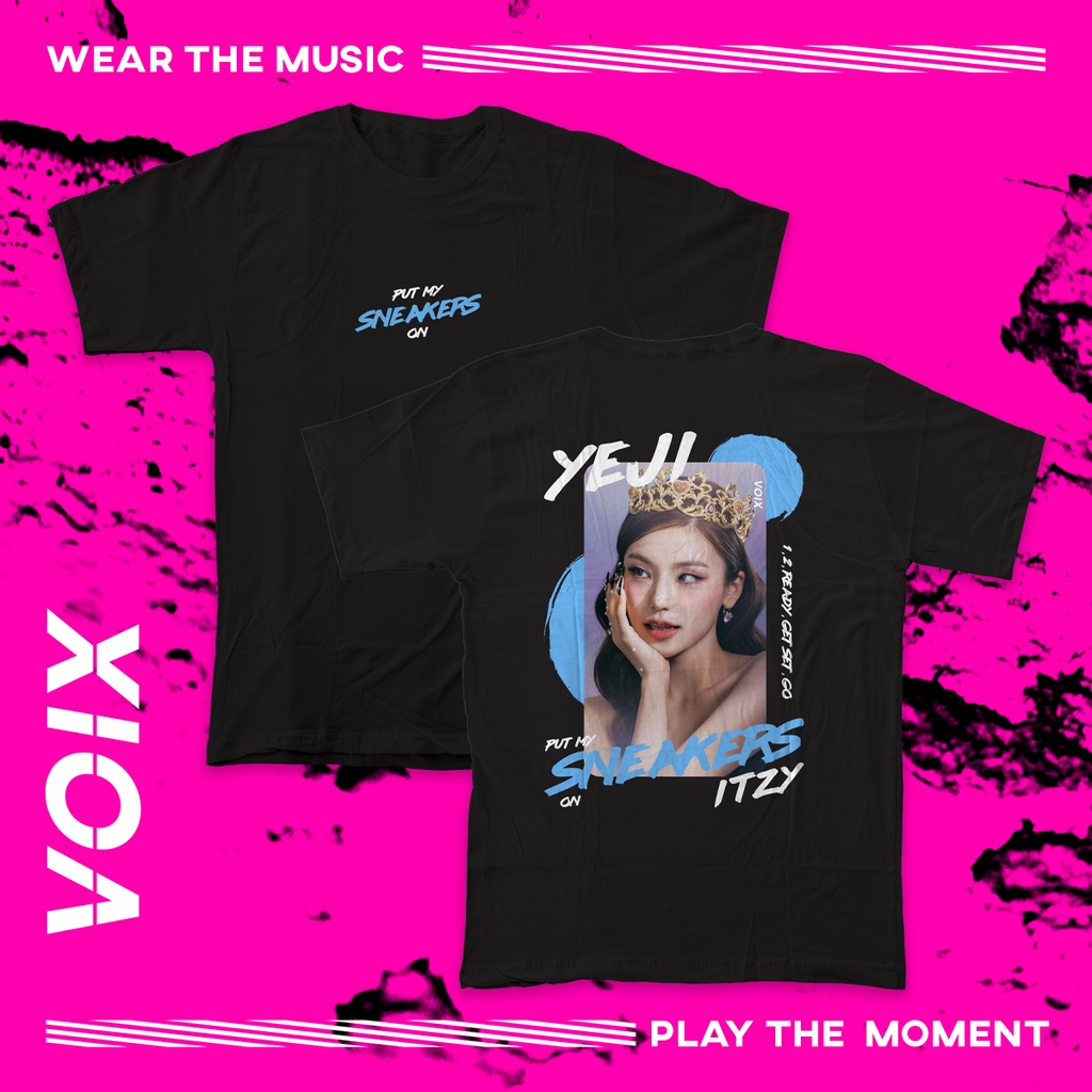 Kaos Kpop ITZY "SNEAKERS" Tee - Yeji Lia Ryujin Chaeryeong Yuna