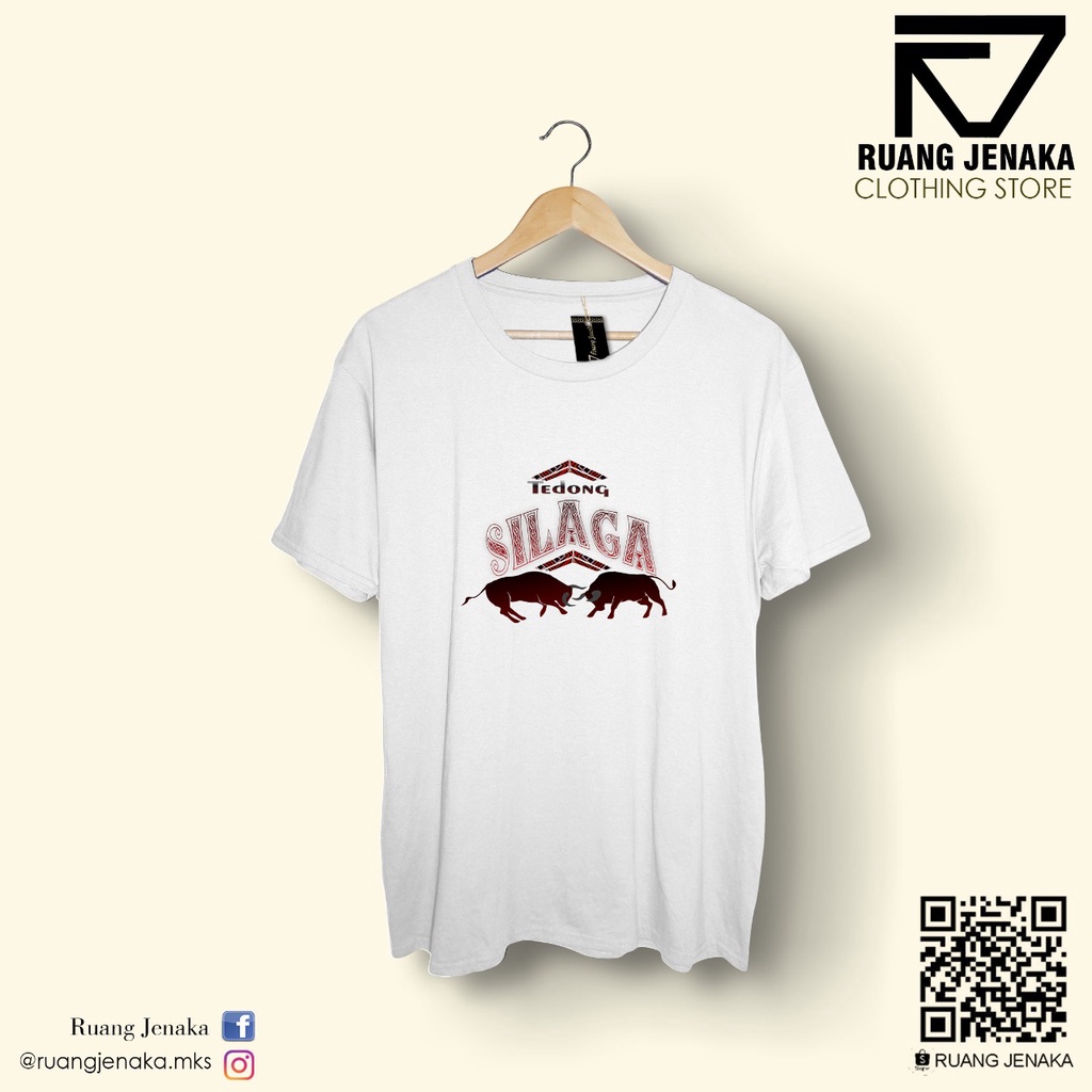 KAOS TORAJA MOTIF TEDONG SILAGA MERAH