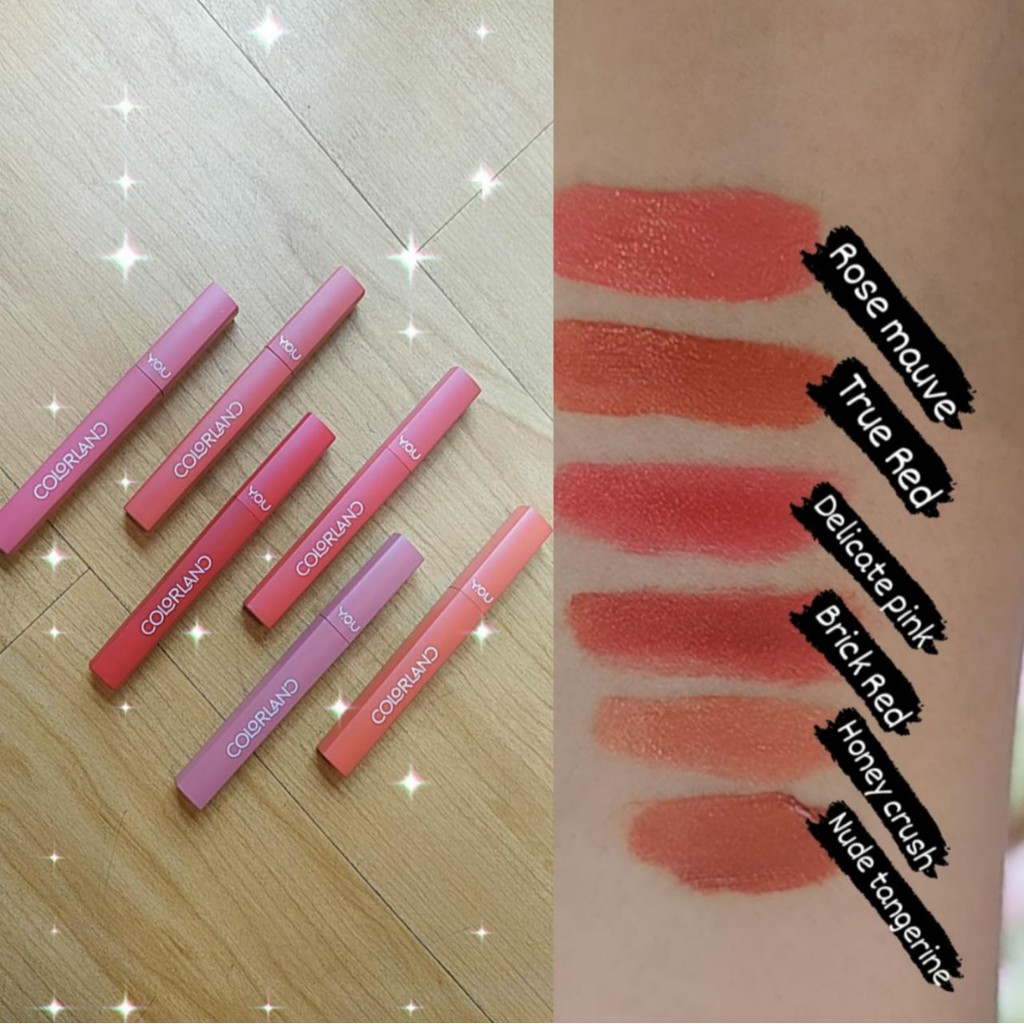 NEW ITEM READY ! YOU Colorland - Powder Mousse Lip Stain [Formula Tahan Lama hingga 8 Jam] FREE ONGK