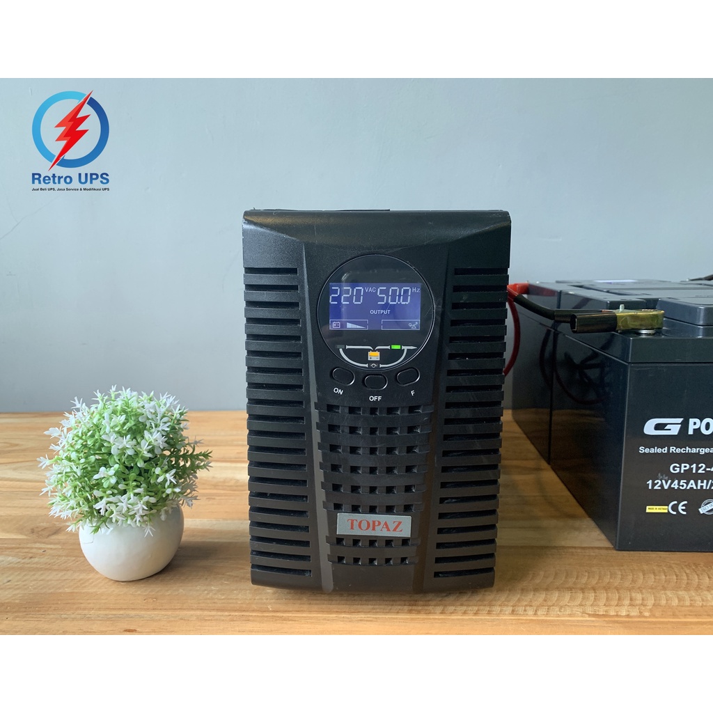 UPS Online PSW Modif Aki External Topaz ZP1100 1000VA 800Watt 36V