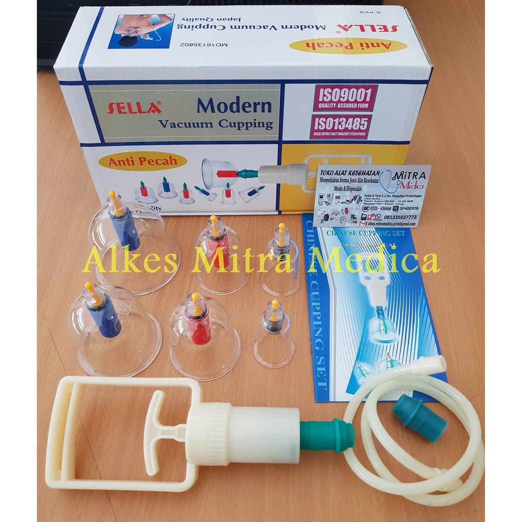 Alat Bekam Sella 6 kop / Kop Bekam Angin / Vacuum Cupping