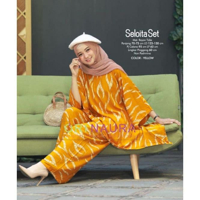 ONE SET SETELAN BATIK SHIBORI JUMBO RAYON PREMIUM KELELAWAR/BATWING/WAKAWAKA