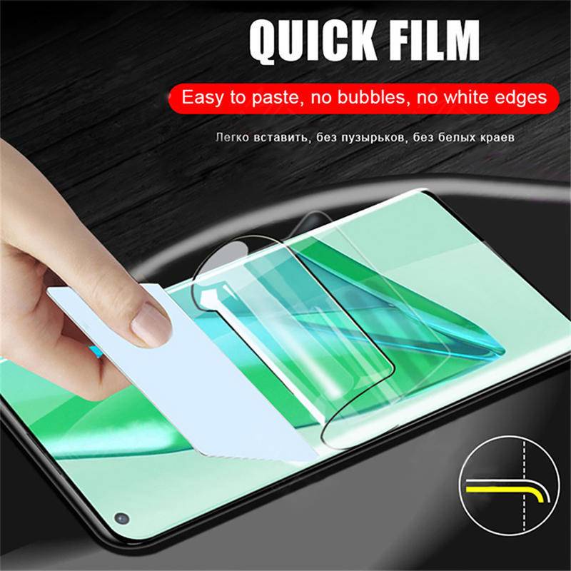 3pcs Film Pelindung Layar Hydrogel Lengkung Untuk Oneplus 7t / 7 Pro / 7 / 7t Pro / 6t / 6 / 5t / 5 / 8 / 8 / 9t Pro