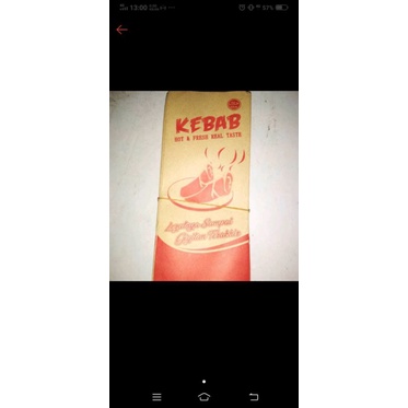 

BUNGKUS KEBAB KECIL COKLAT