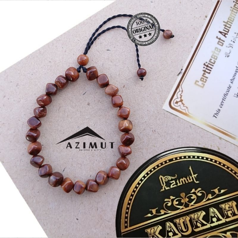 Gelang KAUKAH BERSERTIFIKAT Asli | Gelang kayu kaukah asli original motif dadu