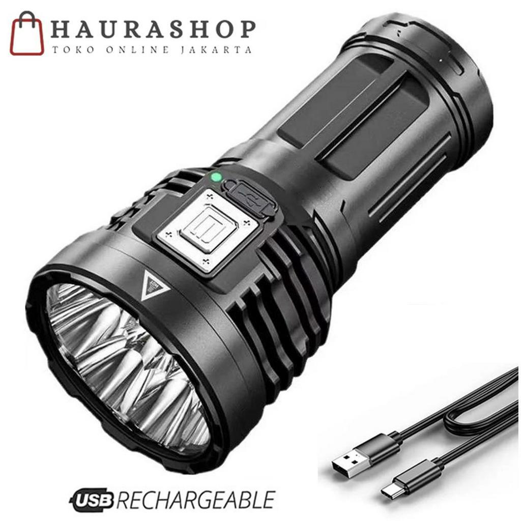 HS-S11 Senter LED Waterproof Cree XPE COB USB Rechargeable Terang