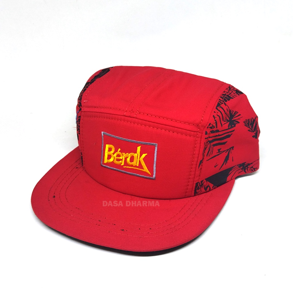 Topi Snapback Hip Hop Pria Distro Bordir Merah