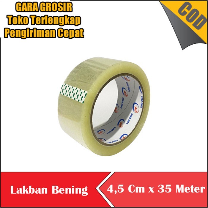 

Solasi Lakban isolasi solatip Bening / Coklat 2 STAR TAPE 2 inch