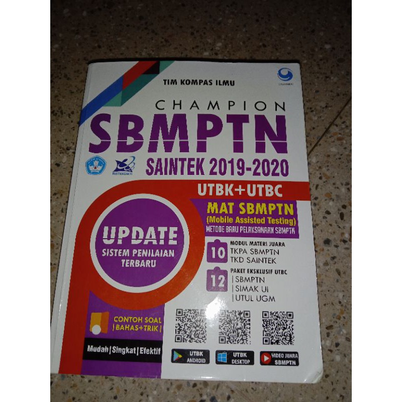 Preloved buku SBMPTN UTBK Saintek 2019-2020 Champion