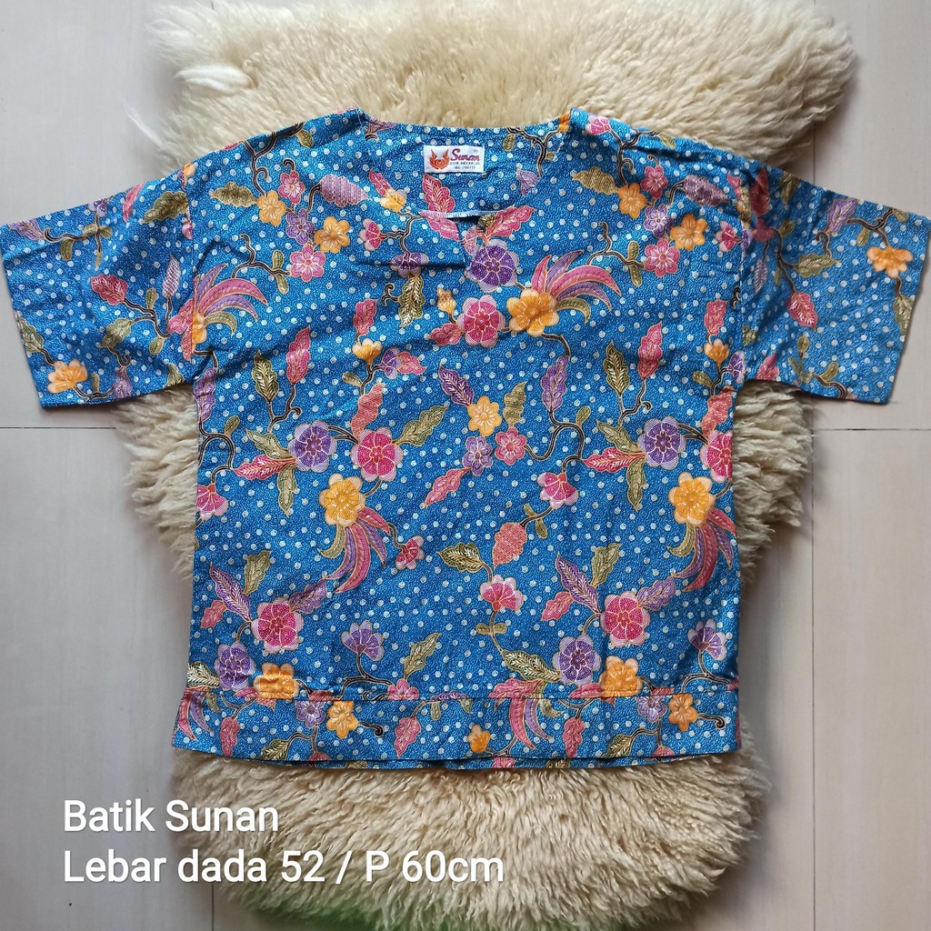 Batik Sunan baju blouse atasan wanita batik size L