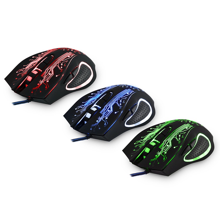 Mouse Gaming Optical Warna-Warni Dengan Kabel Usb