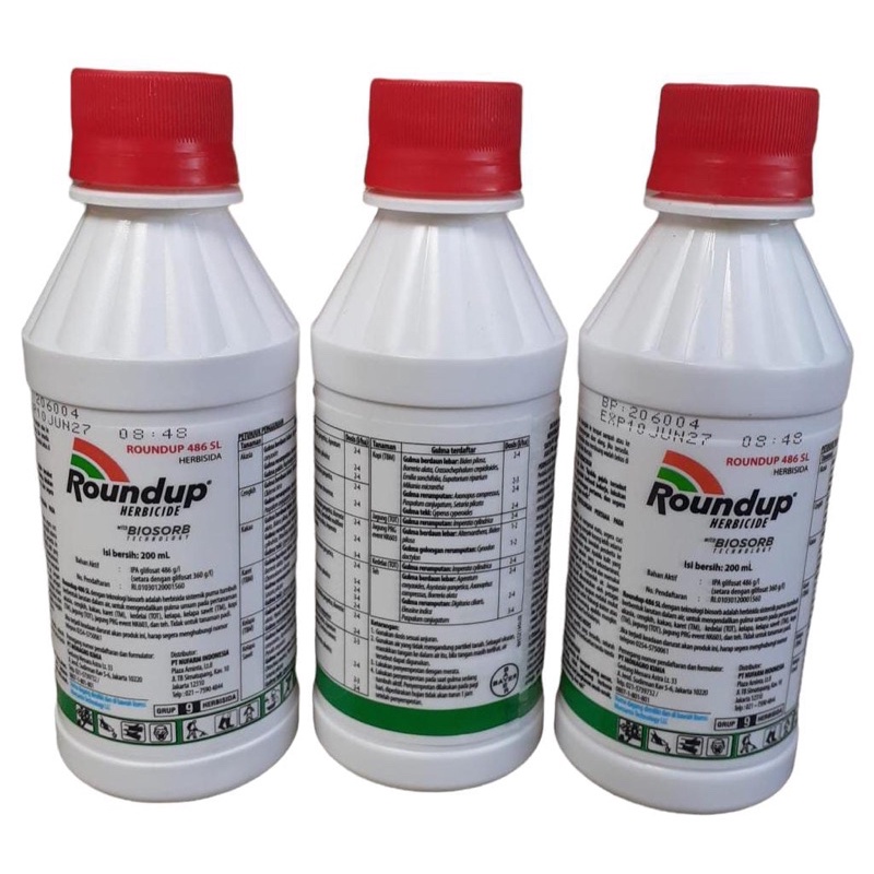 Herbisida Roundup Round Up 200ml 100% Original Pembasmi Rumput Sampai ke Akar