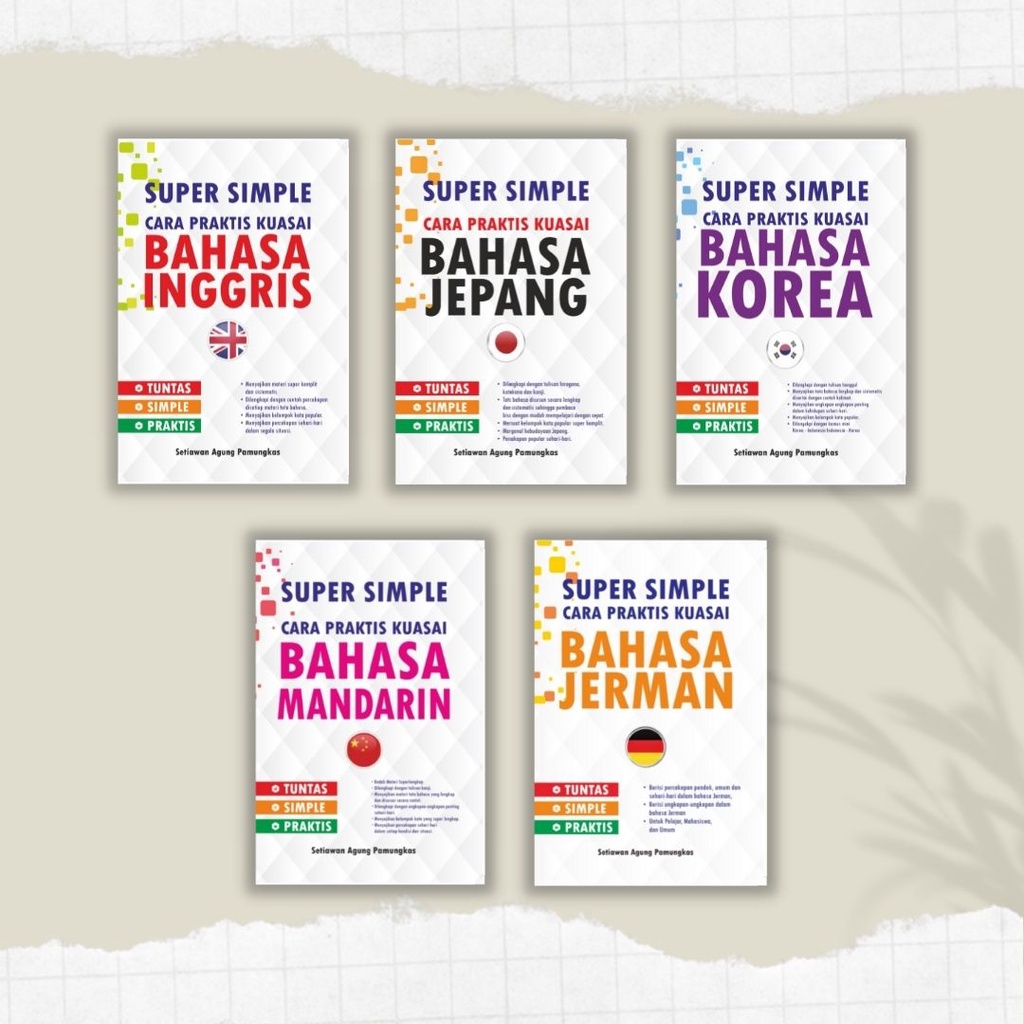 SUPER SIMPLE : Buku Bahasa / Bahasa Inggris / Bahasa Korea / Bahasa Jepang / Bahasa Mandarin / Bahas
