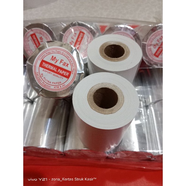 

Kertas Kasir Thermal Paper 58x48 57x48mm Struk Edc Printer 58mm