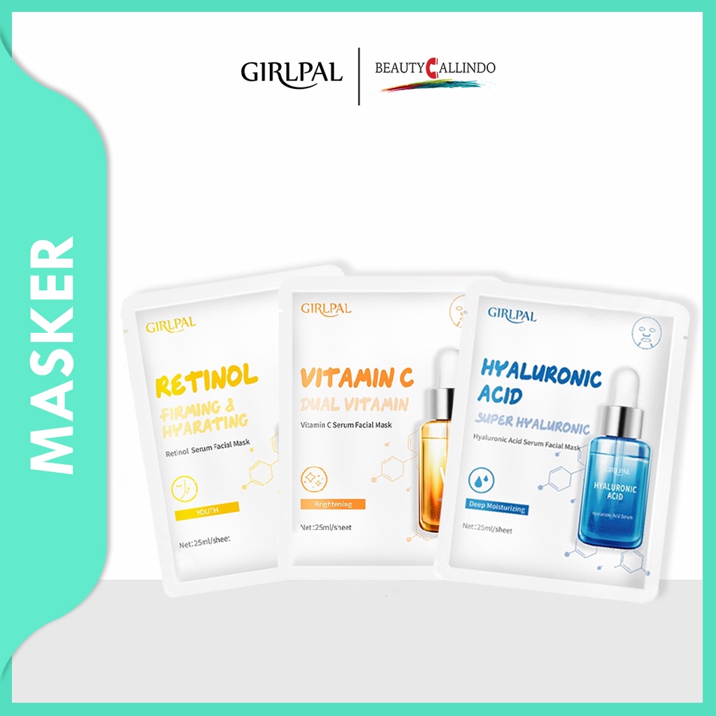 GIRLPAL Serum Sheet Mask - Masker Wajah