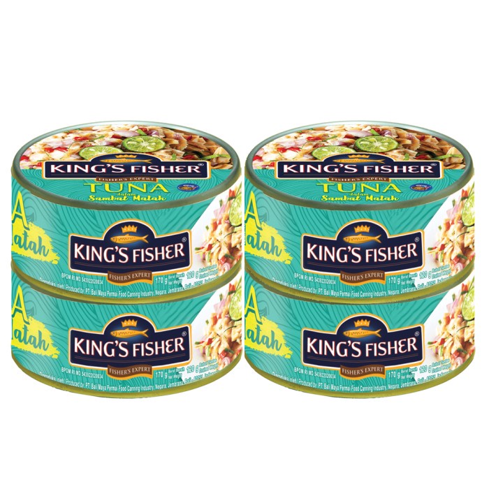 

Gg0Hh Paket 4 Pcs King'S Fisher Tuna Sambal Matah Daging Tuna Makanan Kaleng Ds0kk