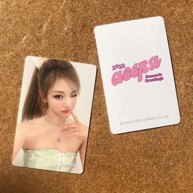 Photocard aespa sg22 Ningning clio v3 Mediheal