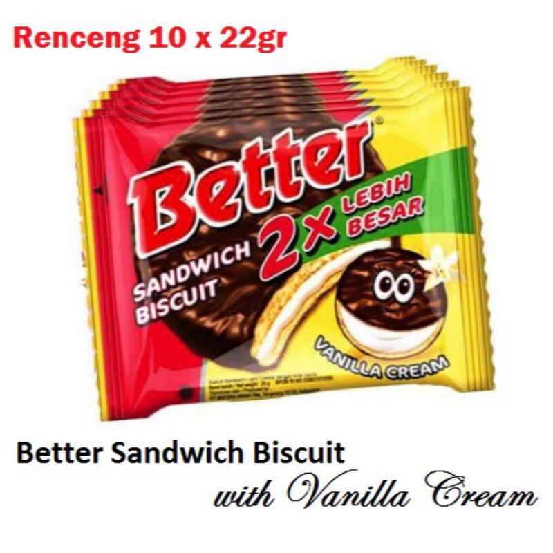 

Better Sandwich Biskuit 22g ECER