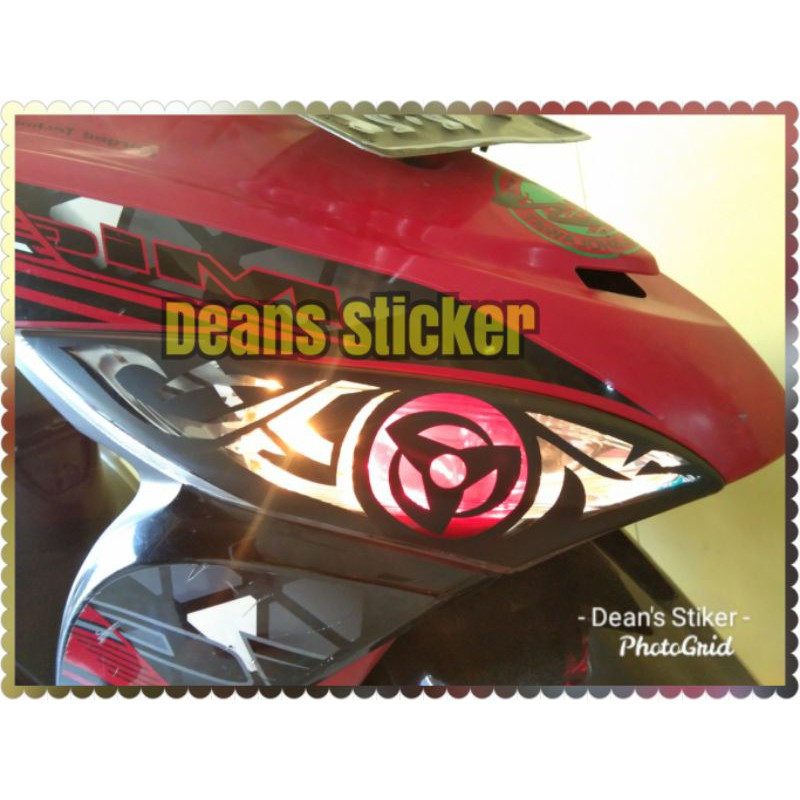 sticker stiker lampu sein lampu senja mio j sharingan keren murah