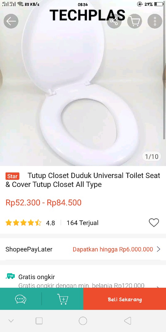 Tutup Closet Duduk Universal Toilet Seat & Cover Tutup Closet All Type