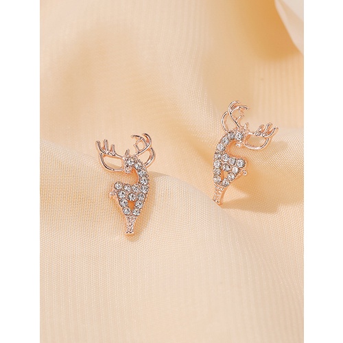 LRC Anting Tusuk Fashion Alloy Elk Stud Earrings Q62303