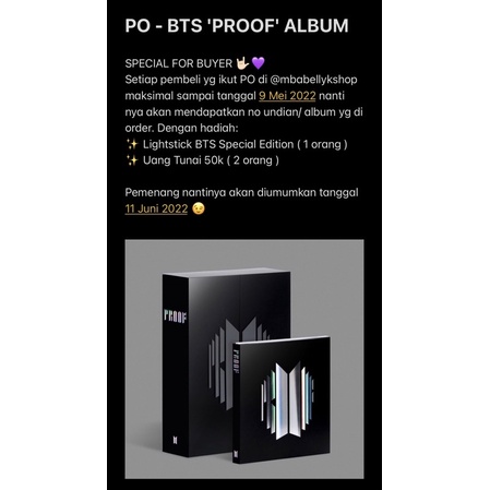 DP PO - BTS 'PROOF' ALBUM