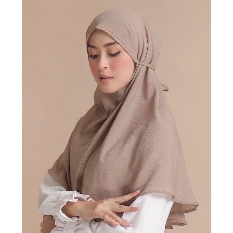 JILBAB INSTANT BERGO MARYAM JUMBO (LEBIH PANJANG)-MILO