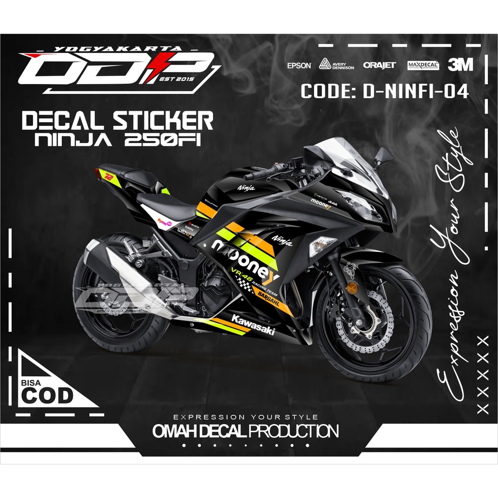 Jual DECAL NINJA 250 FI FULL BODY NINJA 4 TAG NINJA DECAL KEREN NINJA
