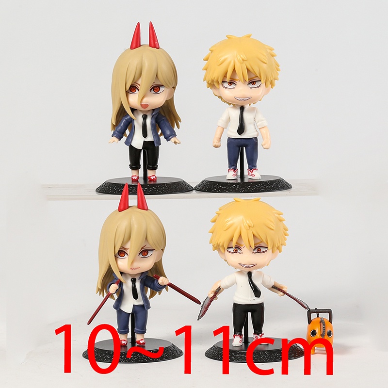 Figure Chain saw Man Power Denji set 4 PCS Chainsaw Man Figure