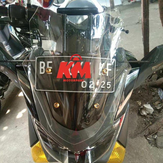 Visor Windshield Variasi Motor NMax old N Max 2015 2016 2017 2018 2019 Tebal 3 mm Bahan Mika Akrilik