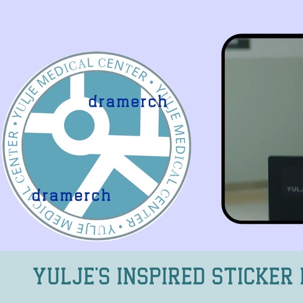 Sticker Hospital Playlist Yulje Medical Centre Merchandise Kit Drama Korea Dramerch Drakor