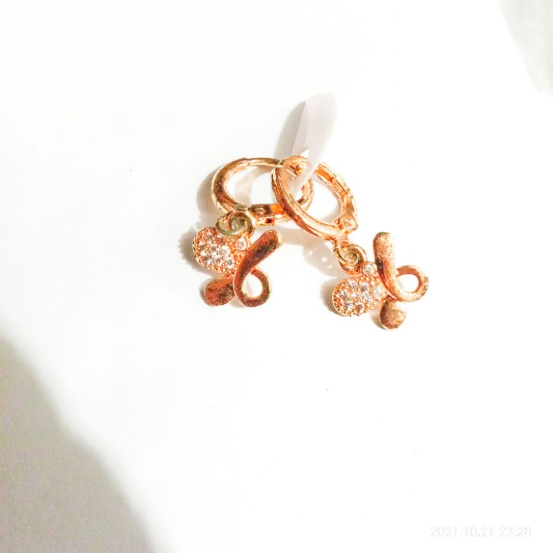 Anting wanita kupu kupu Giwang  Anak Perhiasan anak perempuan xuping
