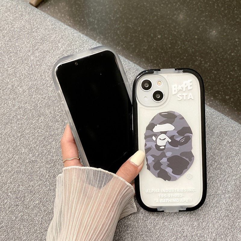 Casing iPhone 11 12 13 Pro MAX X XR XS MAX 7 8 Plus Motif Monyet ape 2 in 1