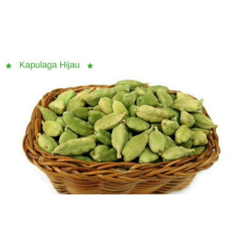 Kapulaga hijau india arab 100 gram/green cardamon