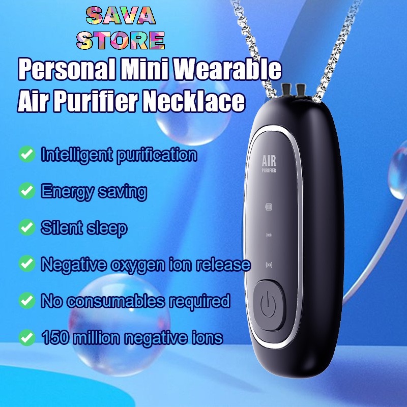 Portable Wearable Air Purifier M9 Necklace Elektronik Ion Negatif USB Pembersih Udara - TYGRIS PERSONAL IONIZER AIR