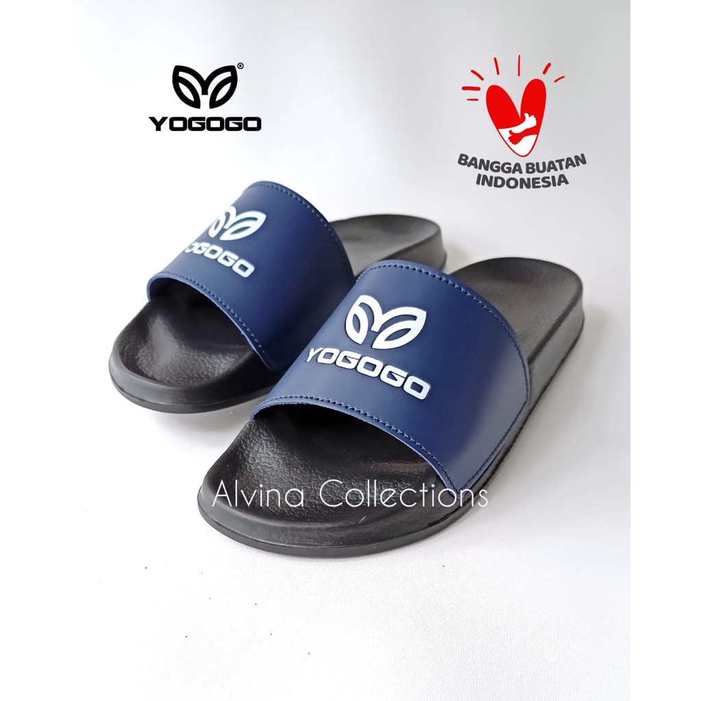 SANDAL SLIDE/SENDAL SLOP YOGOGO EMPUK DAN RINGAN TERLARIS #5