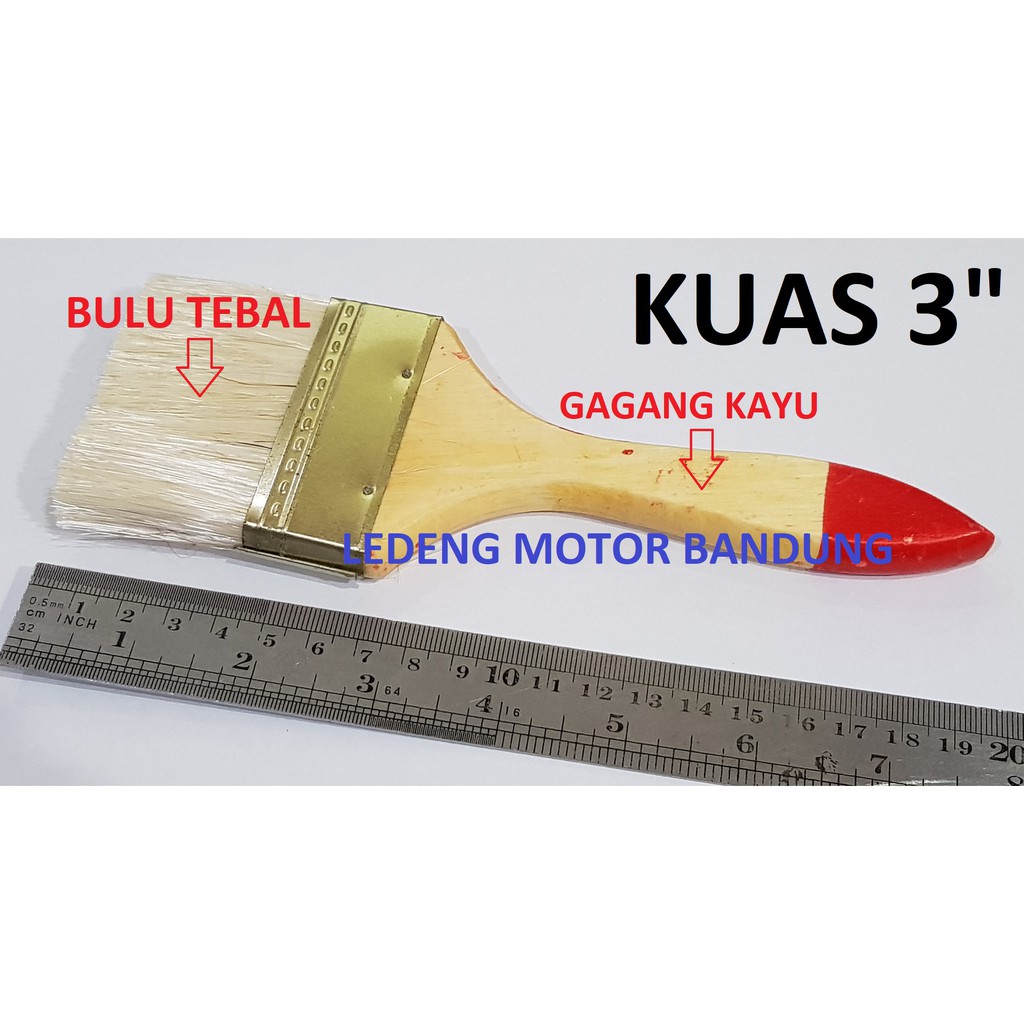 Paint Brush Kuas 3 inci Bulu Tebal Cat Serba Guna Multi Fungsi