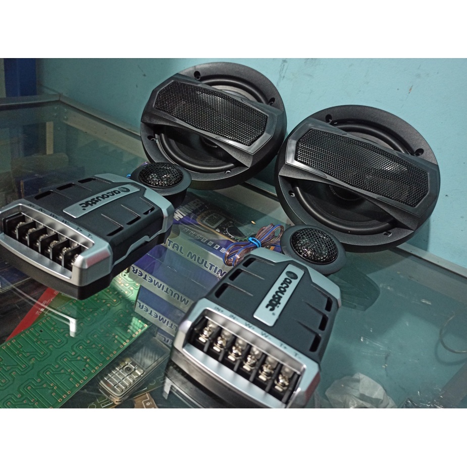 Speaker mobil Split 6inch 600w ACOUSTIC + TWEETER + crossover AC6907