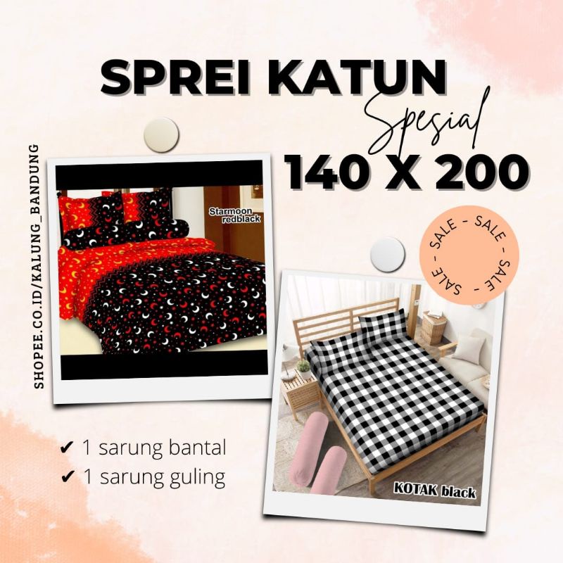 SPREI 140x200 MURAH KATUN POLYMICRO HOMEMADE