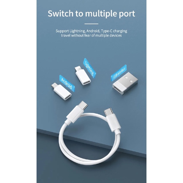 WIWU Almighty Charging Suit Storage Case Cable - Kabel Data All-in-One - Lengkap untuk Semua Jenis dan Tipe Smartphone Anda