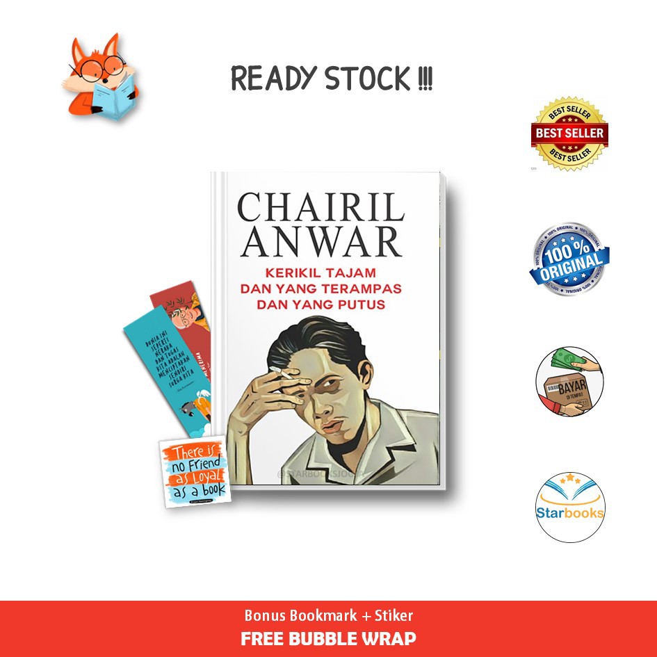 Jual Buku Chairil Anwar Kerikil Tajam Yang Terampas Dan Yang Putus