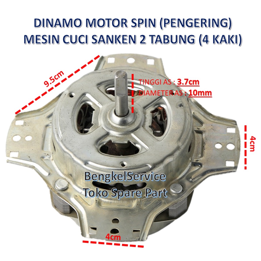 Dinamo SPIN PENGERING Motor Mesin Cuci Sanken 2 Tabung
