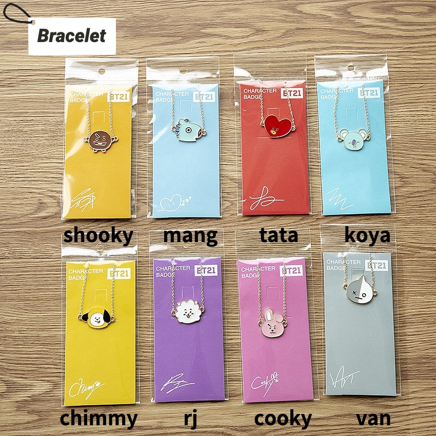 KPOP   Cartoon Bracelet Necklace Keychain Brooch Metal Charm Phone Straps