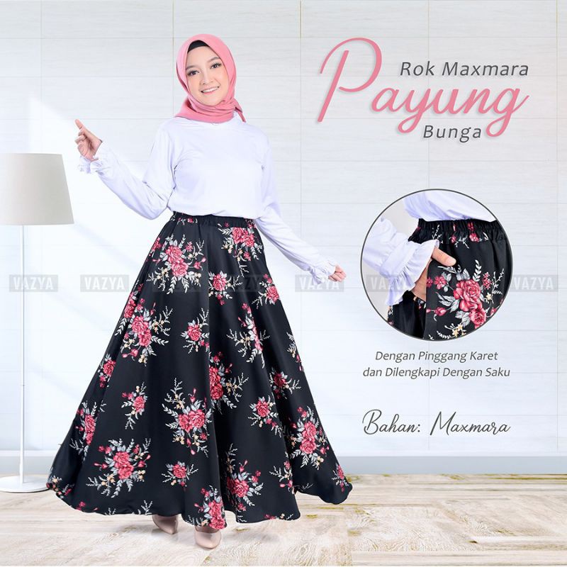 Rok Motif Bunga