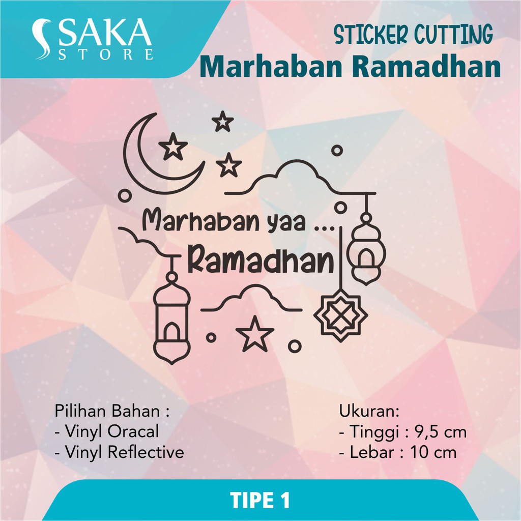 

Sticker Marhaban Ramadan / Ramadhan / Stiker Cutting