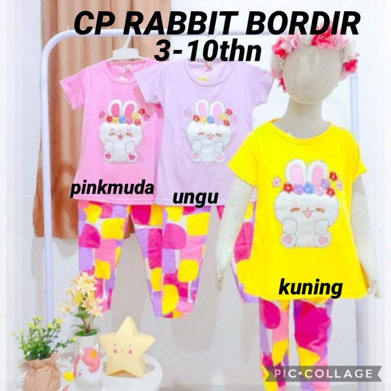 BAJU ANAK PEREMPUAN CP RABBIT BORDIR