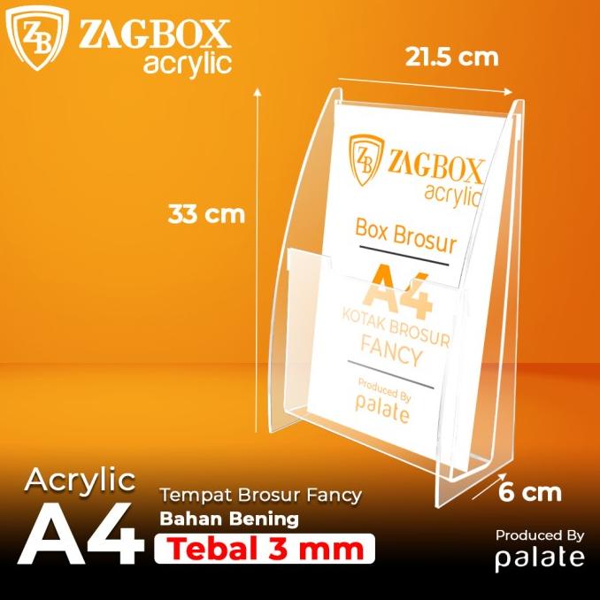 

Office & Stationery | Document Organizer | Acrylic Tempat Brosur - Akrilik Kotak Brosur Fancy A4 - 3Mm | Best Seller