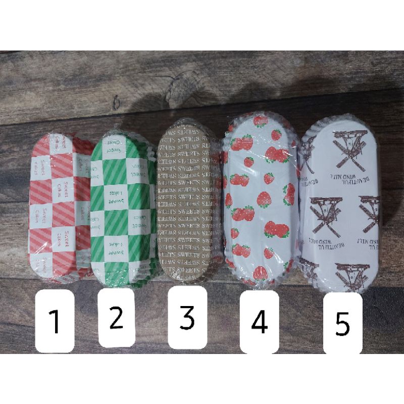 paper case oval isi 50 pcs
